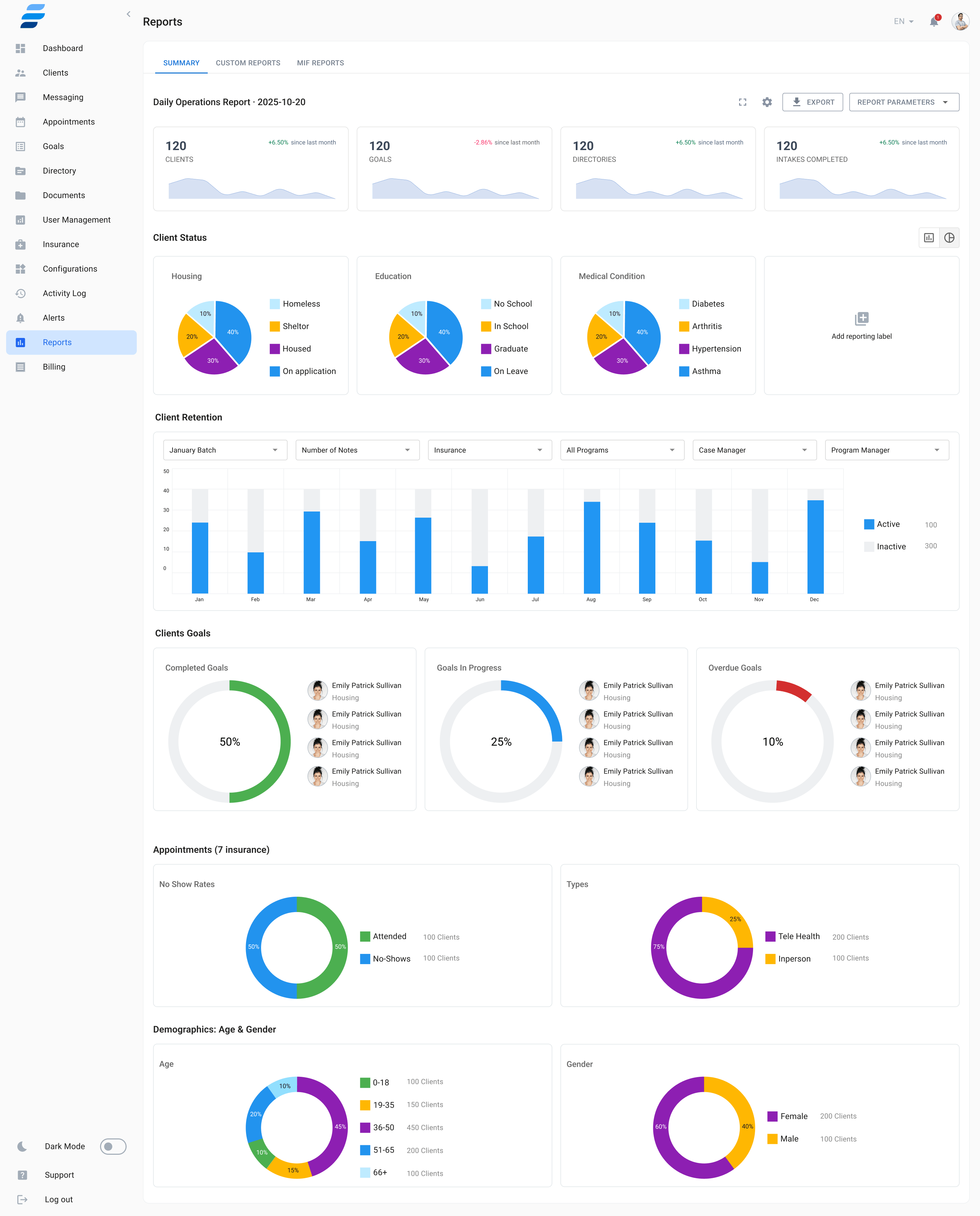 Billing & Reports screenshot